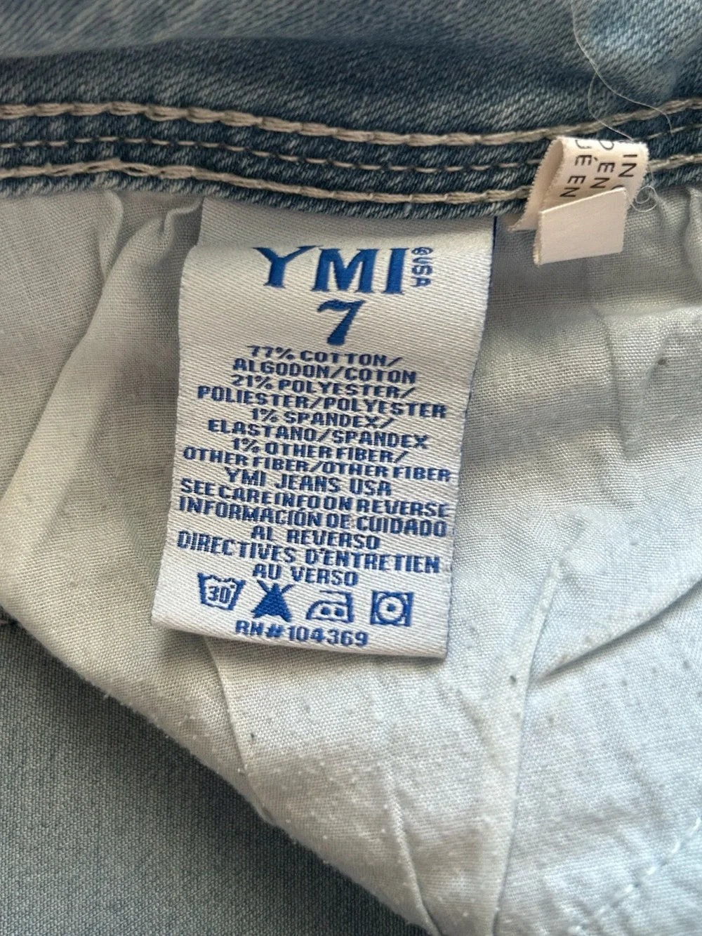 YMI Denim Shorts with Colorful Patch Detail